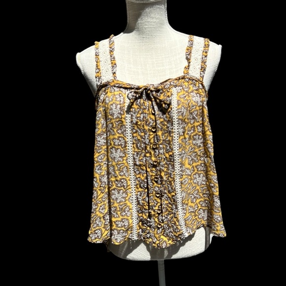 🌻NEW w/tags Anthropologie Bardot Crochet Tank Blouse US Size 8 - Picture 5 of 14